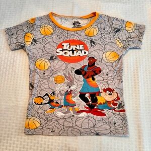 Space Jam Tune Squad T-Shirt‎ Boys Size 10 LeBron James Looney Tunes